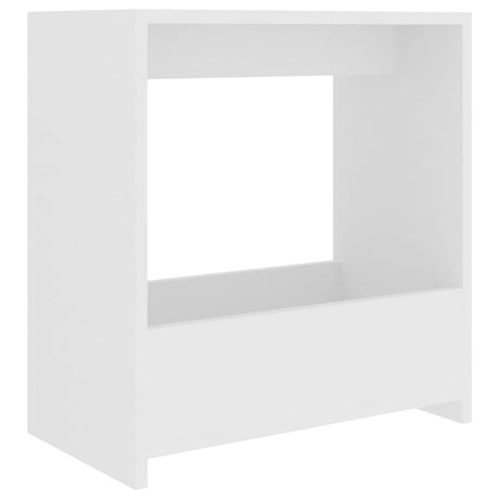 Tavolino Bianco 50x26x50 cm in Legno Multistrato