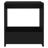 Tavolino Nero 50x26x50 cm in Legno Multistrato