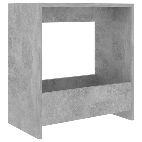 Tavolino Grigio Cemento 50x26x50 cm in Legno Multistrato