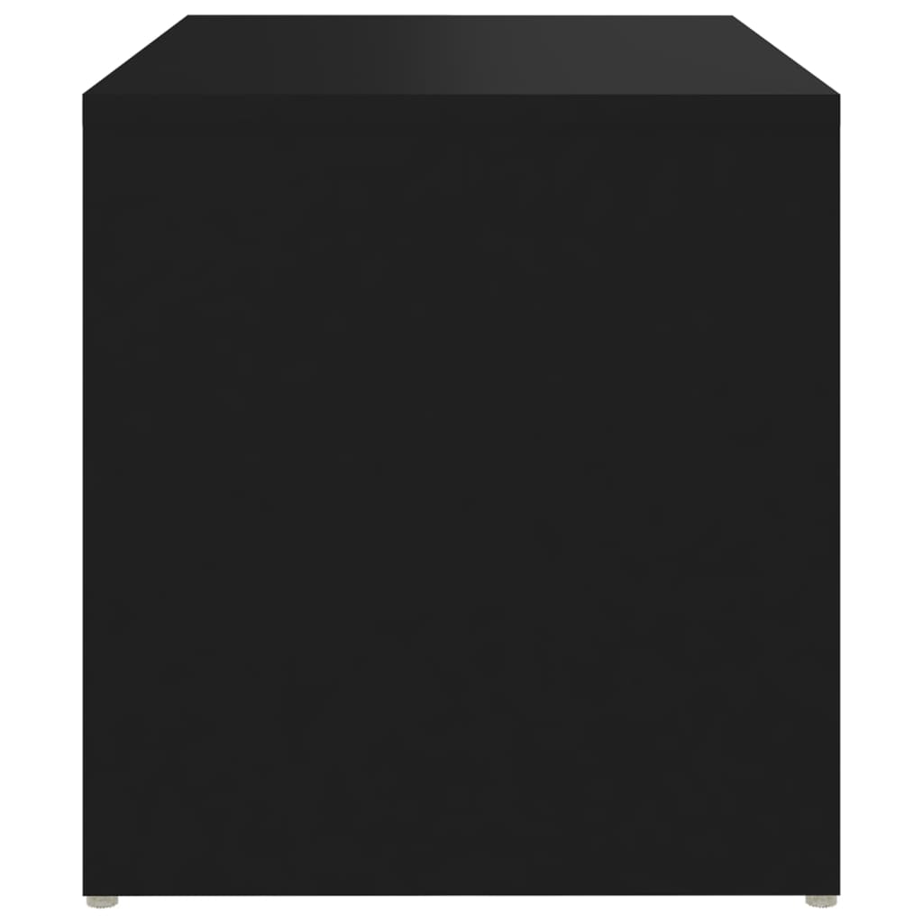 Tavolino Nero 59x36x38 cm in Legno Multistrato