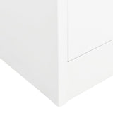 Armadio Bianco 80x50x180 cm in Acciaio