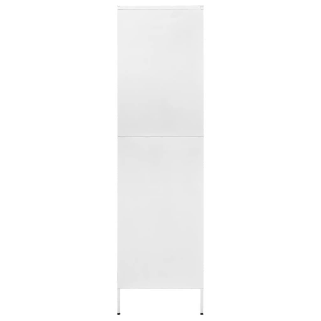 Armadio Bianco 90x50x180 cm in Acciaio