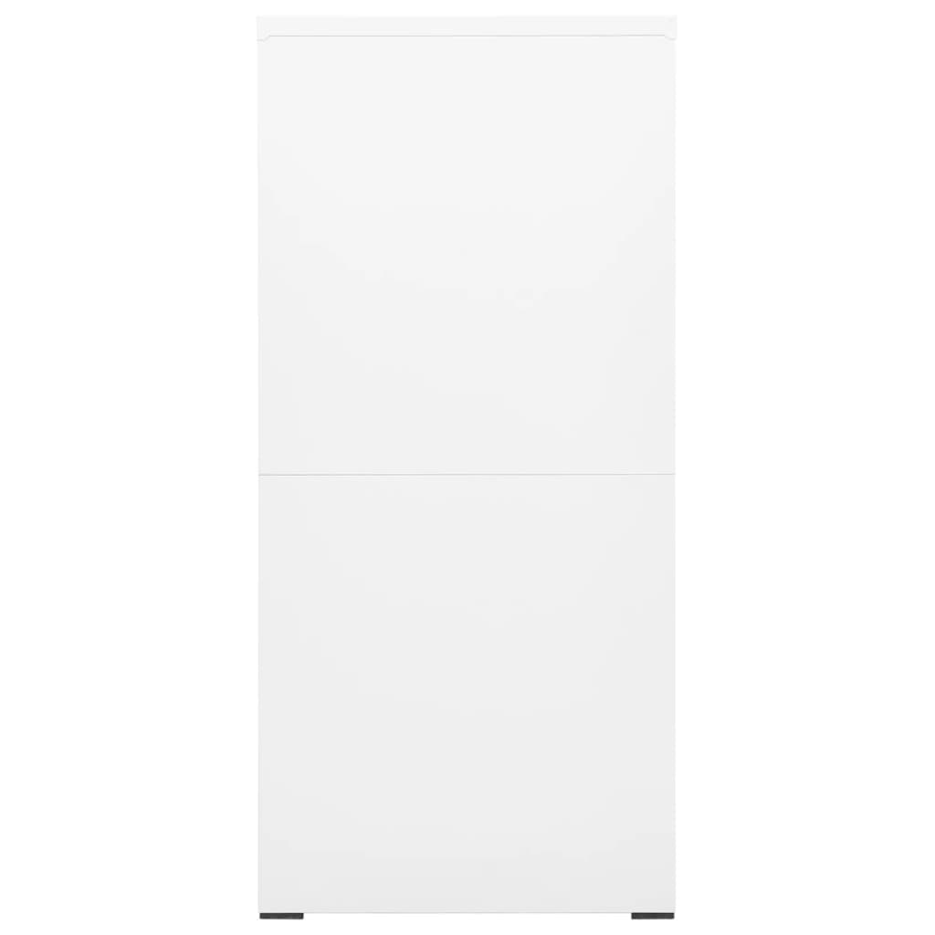 Armadio Classificatore Bianco 46x62x133 cm in Acciaio