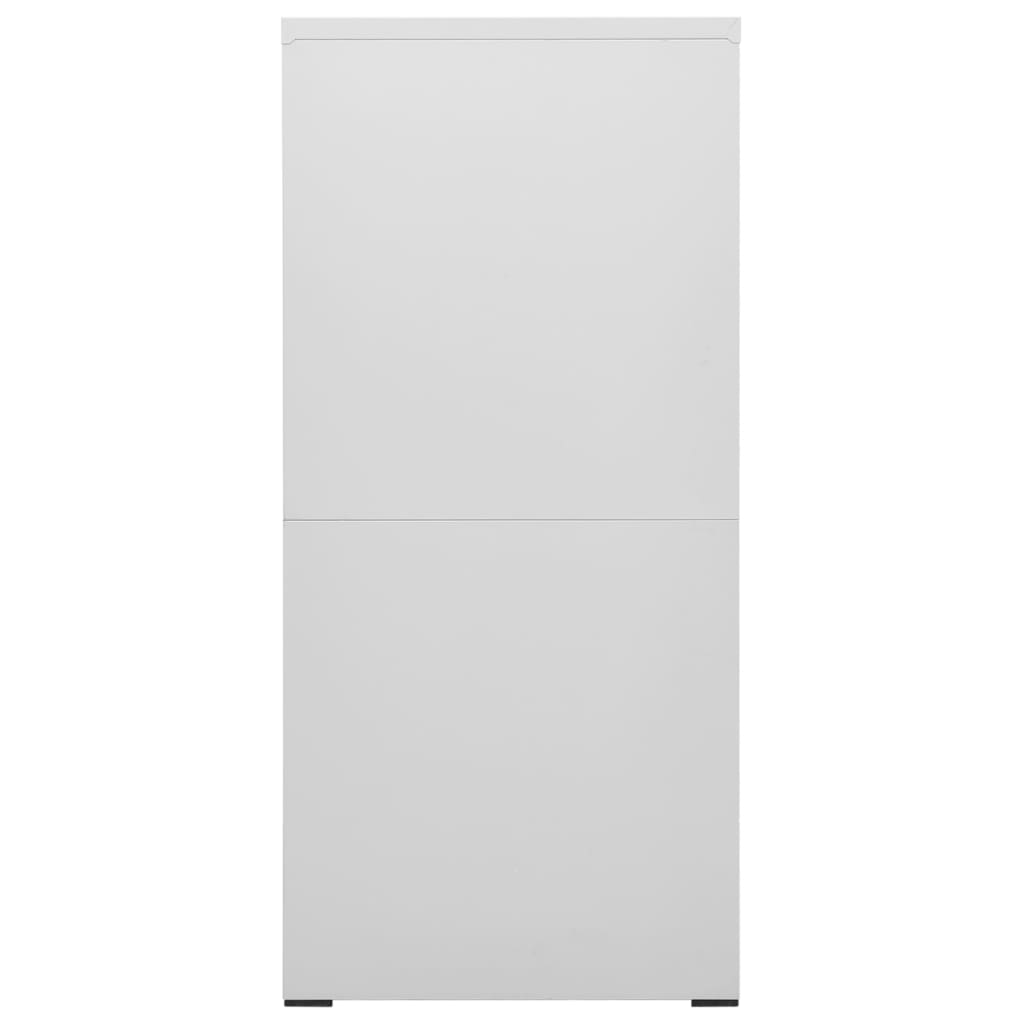 Armadio Classificatore Grigio Chiaro 46x62x133 cm in Acciaio