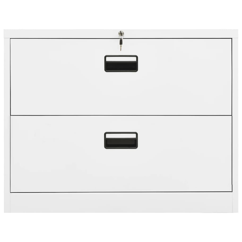 Armadio Classificatore Bianco 90x46x72,5 cm in Acciaio