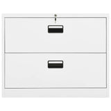 Armadio Classificatore Bianco 90x46x72,5 cm in Acciaio