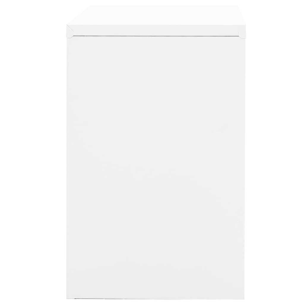 Armadio Classificatore Bianco 90x46x72,5 cm in Acciaio