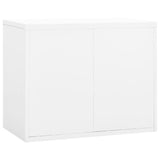 Armadio Classificatore Bianco 90x46x72,5 cm in Acciaio