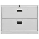 Armadio Classificatore Grigio Chiaro 90x46x72,5 cm in Acciaio