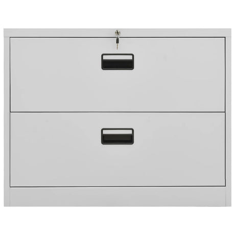 Armadio Classificatore Grigio Chiaro 90x46x72,5 cm in Acciaio