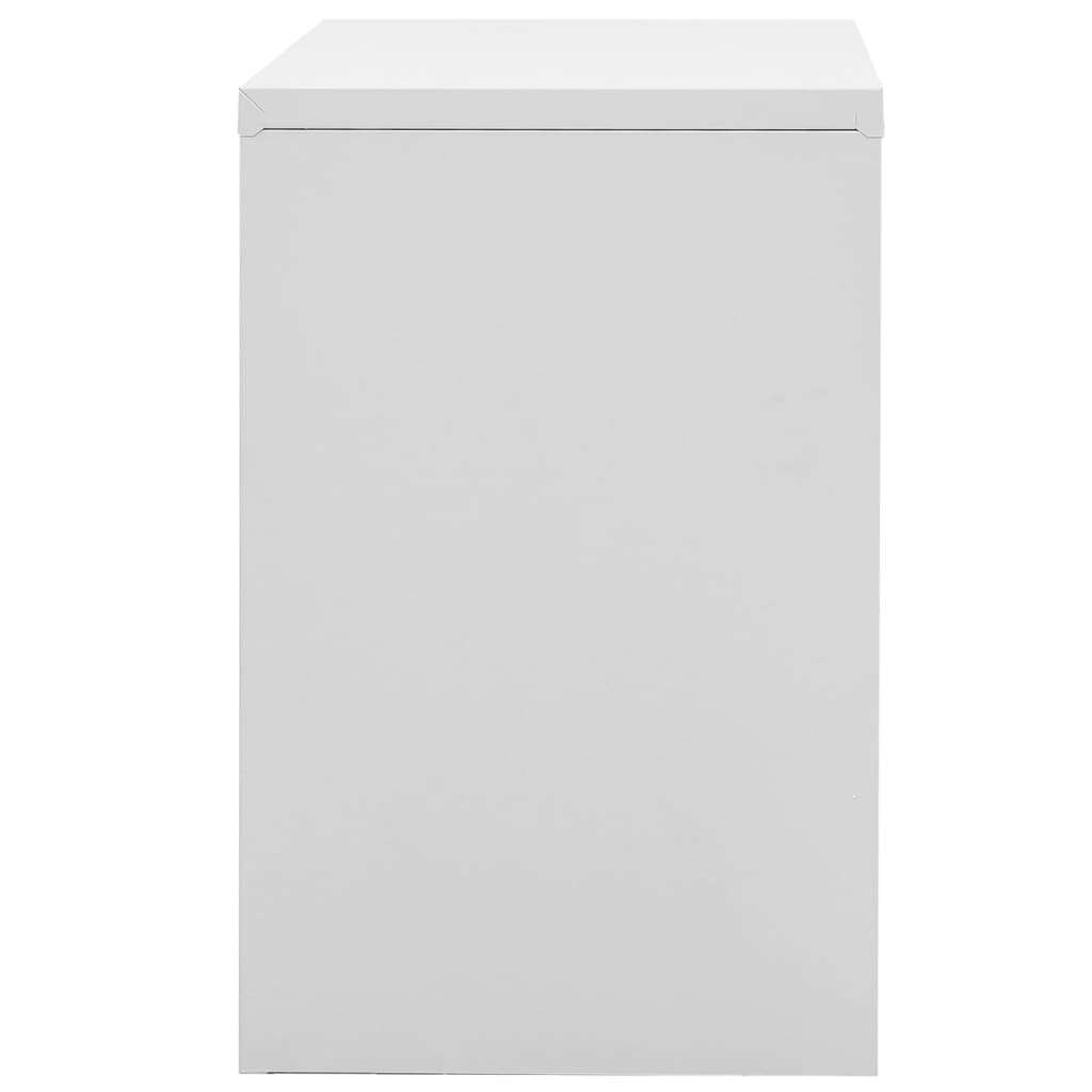 Armadio Classificatore Grigio Chiaro 90x46x72,5 cm in Acciaio