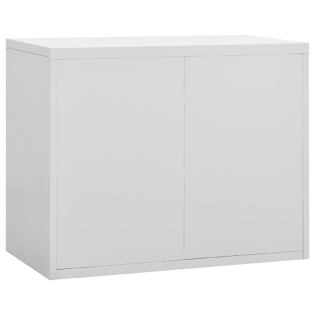 Armadio Classificatore Grigio Chiaro 90x46x72,5 cm in Acciaio