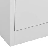 Armadio Classificatore Grigio Chiaro 90x46x72,5 cm in Acciaio