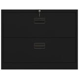 Armadio Classificatore Nero 90x46x72,5 cm in Acciaio