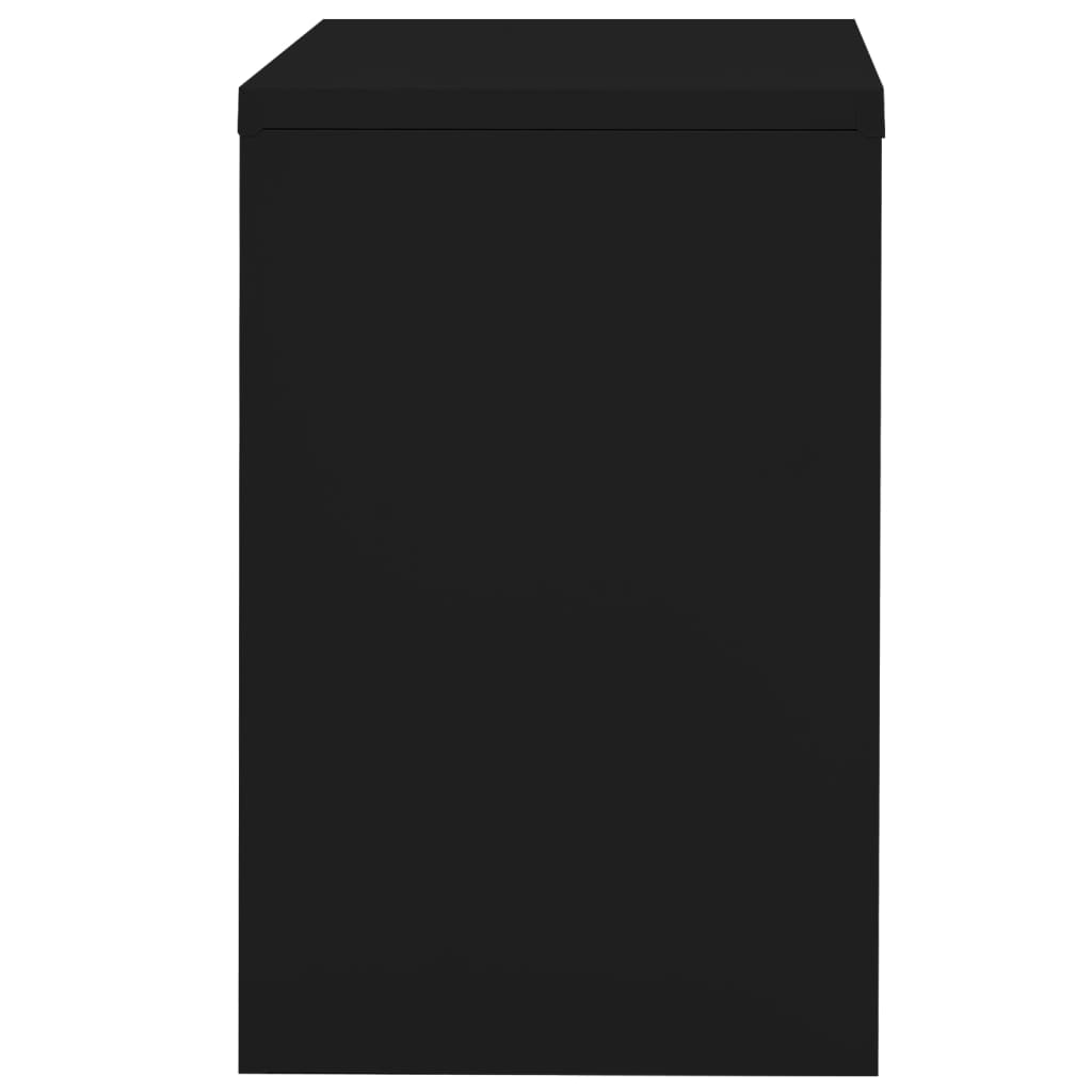 Armadio Classificatore Nero 90x46x72,5 cm in Acciaio