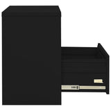 Armadio Classificatore Nero 90x46x72,5 cm in Acciaio