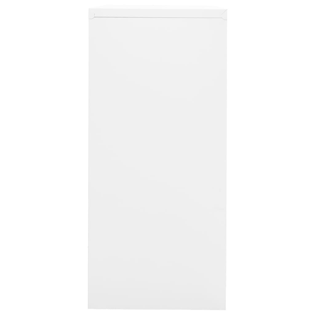 Armadio Classificatore Bianco 90x46x103 cm in Acciaio