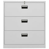 Armadio Classificatore Grigio Chiaro 90x46x103 cm in Acciaio