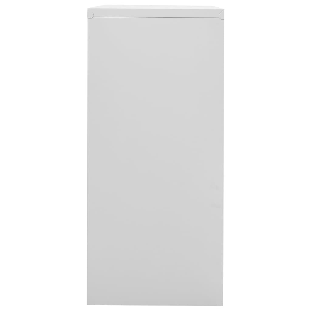 Armadio Classificatore Grigio Chiaro 90x46x103 cm in Acciaio