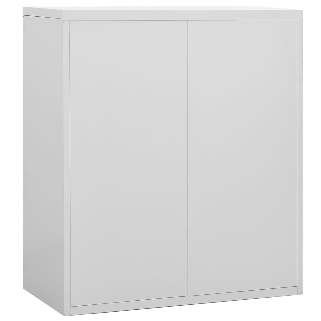 Armadio Classificatore Grigio Chiaro 90x46x103 cm in Acciaio