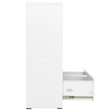 Armadio Classificatore Bianco 90x46x134 cm in Acciaio