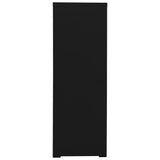 Armadio Classificatore Nero 90x46x164 cm in Acciaio