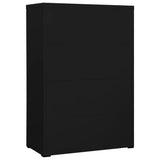 Armadio Classificatore Nero 90x46x164 cm in Acciaio