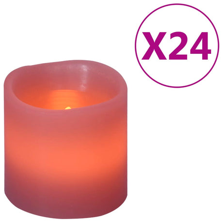 Candele Elettriche a LED 24 pz Bianco Caldo