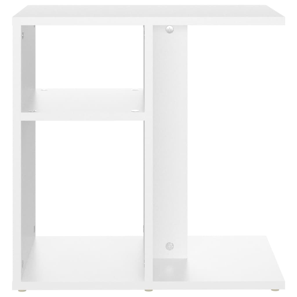 Tavolino Bianco 50x30x50 cm in Legno Multistrato