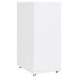 Schedario Mobile Bianco 28x41x69 cm in Metallo