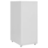 Schedario Mobile Grigio 28x41x69 cm in Metallo