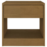 Comodino 40x31x40 cm Marrone Miele Legno Massello di Pino