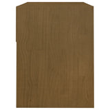 Comodino 40x31x40 cm Marrone Miele Legno Massello di Pino