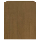 Comodino Miele 40x30,5x35,5 cm in Legno Massello di Pino