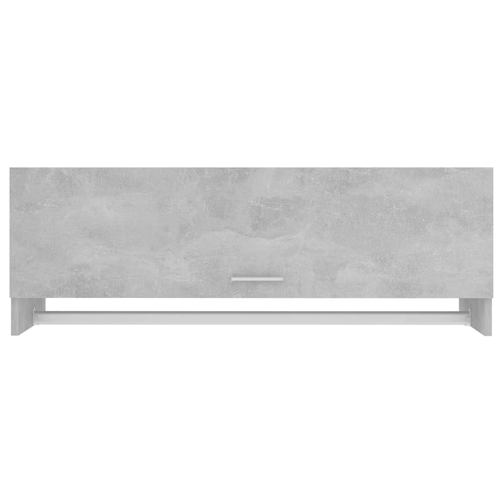 Armadio Grigio Cemento 100x32,5x35 cm in Legno Multistrato