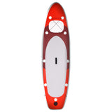 Set Tavola da SUP Gonfiabile Rosso 300x76x10 cm