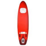 Set Tavola da SUP Gonfiabile Rosso 300x76x10 cm