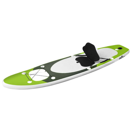 Set Tavola da SUP Gonfiabile Verde 300x76x10 cm