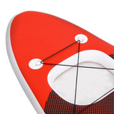 Set Tavola da SUP Gonfiabile Rosso 360x81x10 cm