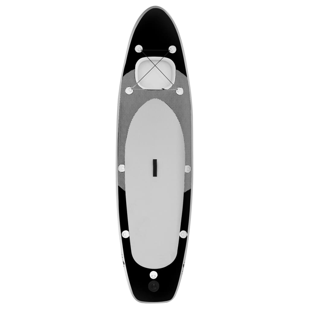 Set Tavola da SUP Gonfiabile Nero 360x81x10 cm