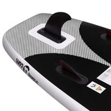 Set Tavola da SUP Gonfiabile Nero 360x81x10 cm