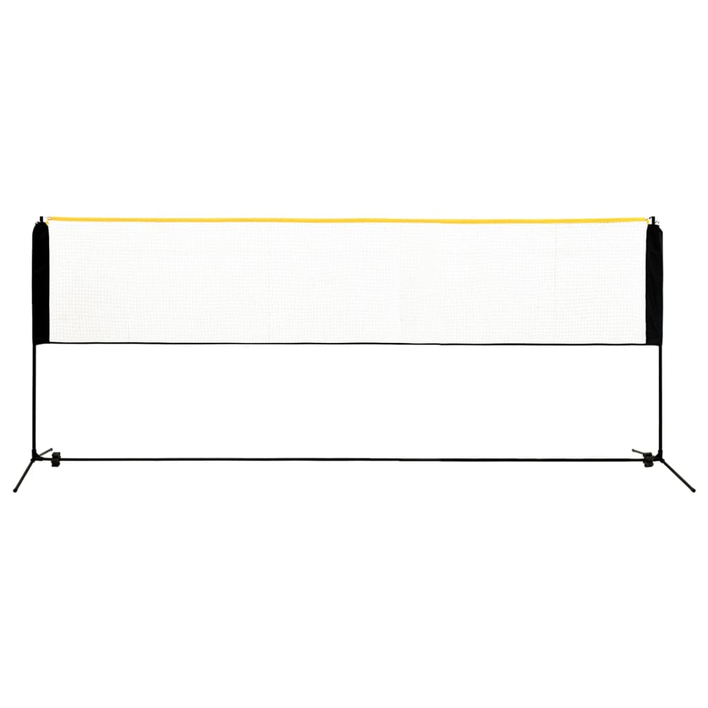 Rete da Badminton Regolabile 400x103x94-158 cm in Metallo