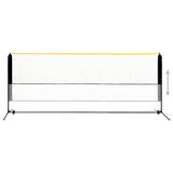 Rete da Badminton Regolabile 400x103x94-158 cm in Metallo