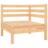 Set Salotto da Giardino 3 pz in Legno Massello di Pino