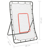 Rete da Rimbalzo per Softball 88x79x137 cm in Acciaio