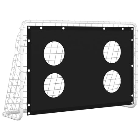 Rete da Allenamento per Porta da Calcio in Acciaio 184x61x122cm