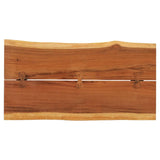 Tavolino da Salotto in Legno Massello di Suar 102x54x41 cm