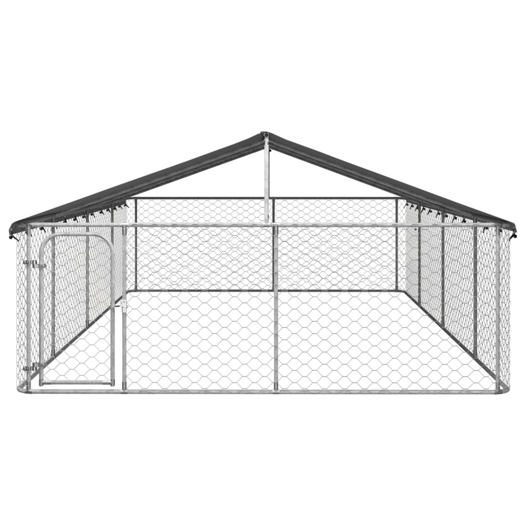 Gabbia per Cani da Esterno con Tetto 600x300x150 cm