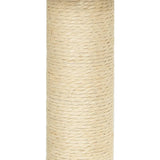 Albero per Gatti con Tiragraffi in Sisal Crema 92 cm