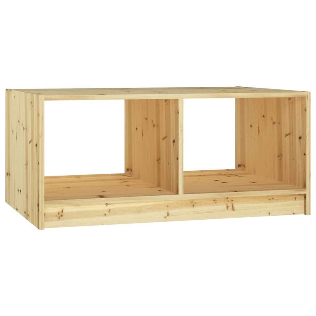 Tavolino da Salotto 75x50x33,5 cm Legno Massello di Abete